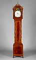 Tall Clock, Case attributed to Thomas Seymour (1771–1848), Mahogany, mahogany veneer,
maple with white pine, American