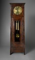 Tall Clock, Gustav Stickley (American, Osceola, Wisconsin 1858–1942 Syracuse, New York), Oak, brass, American