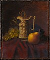 Still Life with Ewer and Fruit, Carducius Plantagenet Ream American, Oil on canvas, American