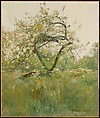 Peach Blossoms—Villiers-le-Bel, Childe Hassam  American, Oil on canvas, American