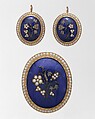 Brooch, Edward Burr (active 1838–68), Gold, pearls, diamonds, and enamel, American