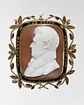 Cameo, Cameo by George W. Jamison (American, New York 1810–1868 Yonkers, New York), Helmet-conch shell, gold, and enamel, American