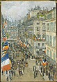 July Fourteenth, Rue Daunou, 1910, Childe Hassam  American, Oil on canvas, American