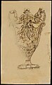 Design Drawing for Adams Vase, Tiffany & Co. (1837–present), Ink, graphite, and wash on off-white wove paper, American