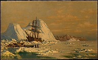 An Incident of Whaling, William Bradford  American, Oil on canvas, American