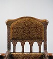 Armchair, Louis C. Tiffany (American, New York 1848–1933 New York), Oak, silk velvet, American