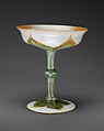 Chalice, Quezal Art Glass and Decorating Company American, Blown glass, American
