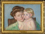 Mother and Child, Mary Cassatt (American, Pittsburgh, Pennsylvania 1844–1926 Le Mesnil-Théribus, Oise), Pastel on paper, American
