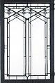 Stained Glass Window, Frank Lloyd Wright American, Glass, zinc, American