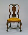 Side chair, Walnut, maple, white pine, American