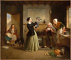 The New Bonnet, Francis William Edmonds (American, Hudson, New York 1806–1863 Bronxville, New York), Oil on canvas, American