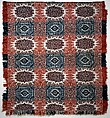 Coverlet, Wool, cotton, woven, American