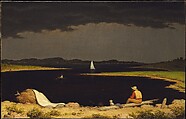 Approaching Thunder Storm, Martin Johnson Heade (1819–1904), Oil on canvas, American