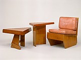 Table, Frank Lloyd Wright (American, Richland Center, Wisconsin 1867–1959 Phoenix, Arizona), Cyprus plycore, cyprus veneer, American