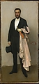 Arrangement in Flesh Colour and Black: Portrait of Theodore Duret, James McNeill Whistler  American, Oil on canvas, American