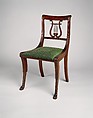 Side Chair, Mahogany with ash, yellow poplar, American