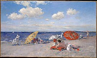 At the Seaside, William Merritt Chase  American, Oil on canvas, American