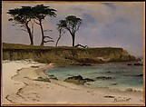 Sea Cove, Albert Bierstadt  American, Oil on wood, American