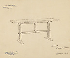 “No. 26 Large Table", Val-Kill Furniture Shop, Paper