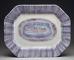 Platter, Earthenware, spatterware, British (American market)