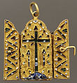 Scenes of the Passion, Boxwood, feathers, gold, enamel, possibly Mexican