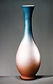Vase, Blown satin glass, American