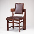 Side Chair, Frank Lloyd Wright  American, White oak, leather, American