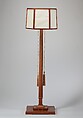 Standing Lamp, Frank Lloyd Wright  American, White oak, parchment, silk, American
