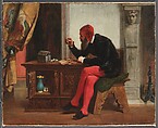 The Antiquary, Edwin White, Oil on canvas, American