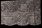 Two strips, Embroidered net, South American