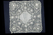 Lace handkerchief, Embroidered net, Mexican