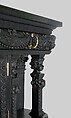 Cabinet from the drawing room of the Worsham-Rockefeller House, George A. Schastey & Co. (American, New York, 1873–1897), Ebonized oak, brass, gilded bronze, and agate, American