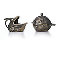 Creamer and Sugar Bowl, Tiffany &amp; Co. (1837–present), Silver and silver gilt, American