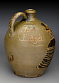 Unrecorded  Edgefield District potter (American), Alkaline-glazed stoneware with kaolin and iron slip, American