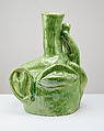 Applying Pressure, Woody De Othello (American, born Miami 1991), Ceramic, glaze, and red oak wood