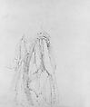 Study of the Queen's Robes (Study for Portrait of Queen Victoria), Thomas Sully  American, Graphite on paper, American