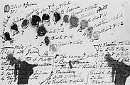 Diagram of the Colors Used to Paint the Portrait of Queen Victoria, Thomas Sully American, Brown ink and oil on paper, American