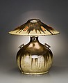 Table lamp, Fulper Pottery Company (1899–1935), Stoneware, leaded glass, American