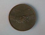 Inauguration Medal of Thomas Jefferson, Third President of the United States, 1801, Johann Mathias Reich (American (born Germany), Fürth, Bavaria 1768–1833 Albany, New York), Bronze, struck (probably a restrike), American