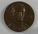 Grolier Club Memorial of Edgar Allen Poe, Edith Woodman Burroughs (American, Riverdale, New York 1871–1916 Flushing, New York), Bronze, American