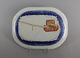 Dish, Enoch Wood &amp; Sons (British, active Burslem, 1818–46), Earthenware, transfer-printed, British (American market)