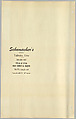 Schumacher's Taliesin Line of Decorative Fabrics and Wallpapers Designed by Frank Lloyd Wright, Frank Lloyd Wright (American, Richland Center, Wisconsin 1867–1959 Phoenix, Arizona), Book (a) together with a conforming masonite authorized dealer sign (b), American