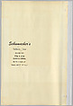 Schumacher's Taliesin Line of Decorative Fabrics and Wallpapers Designed by Frank Lloyd Wright, Frank Lloyd Wright (American, Richland Center, Wisconsin 1867–1959 Phoenix, Arizona), Book (a) together with a conforming masonite authorized dealer sign (b), American