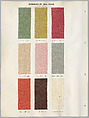Schumacher's Taliesin Line of Decorative Fabrics and Wallpapers Designed by Frank Lloyd Wright, Frank Lloyd Wright (American, Richland Center, Wisconsin 1867–1959 Phoenix, Arizona), Book (a) together with a conforming masonite authorized dealer sign (b), American