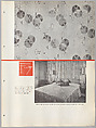 Schumacher's Taliesin Line of Decorative Fabrics and Wallpapers Designed by Frank Lloyd Wright, Frank Lloyd Wright (American, Richland Center, Wisconsin 1867–1959 Phoenix, Arizona), Book (a) together with a conforming masonite authorized dealer sign (b), American