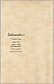Schumacher's Taliesin Line of Decorative Fabrics and Wallpapers Designed by Frank Lloyd Wright, Frank Lloyd Wright (American, Richland Center, Wisconsin 1867–1959 Phoenix, Arizona), Book (a) together with a conforming masonite authorized dealer sign (b), American
