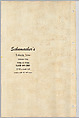 Schumacher's Taliesin Line of Decorative Fabrics and Wallpapers Designed by Frank Lloyd Wright, Frank Lloyd Wright (American, Richland Center, Wisconsin 1867–1959 Phoenix, Arizona), Book (a) together with a conforming masonite authorized dealer sign (b), American