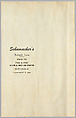 Schumacher's Taliesin Line of Decorative Fabrics and Wallpapers Designed by Frank Lloyd Wright, Frank Lloyd Wright (American, Richland Center, Wisconsin 1867–1959 Phoenix, Arizona), Book (a) together with a conforming masonite authorized dealer sign (b), American