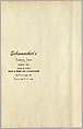 Schumacher's Taliesin Line of Decorative Fabrics and Wallpapers Designed by Frank Lloyd Wright, Frank Lloyd Wright (American, Richland Center, Wisconsin 1867–1959 Phoenix, Arizona), Book (a) together with a conforming masonite authorized dealer sign (b), American