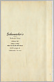 Schumacher's Taliesin Line of Decorative Fabrics and Wallpapers Designed by Frank Lloyd Wright, Frank Lloyd Wright (American, Richland Center, Wisconsin 1867–1959 Phoenix, Arizona), Book (a) together with a conforming masonite authorized dealer sign (b), American